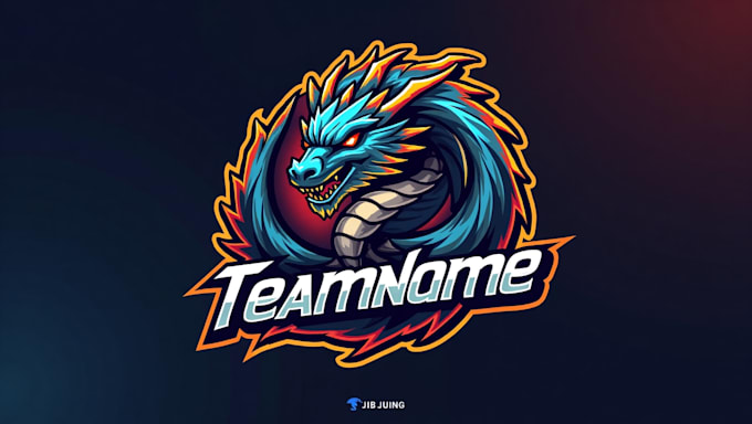 design hydra dragon mascot logo with express delivery