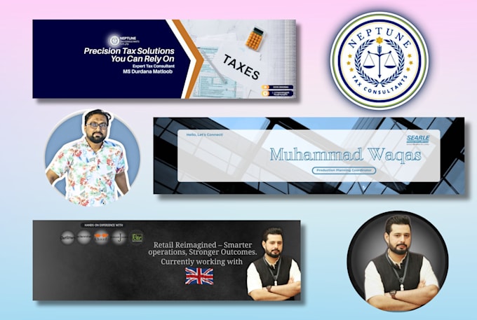 Design professional linkedin banner and attractive dp by M_waqas1991 ...