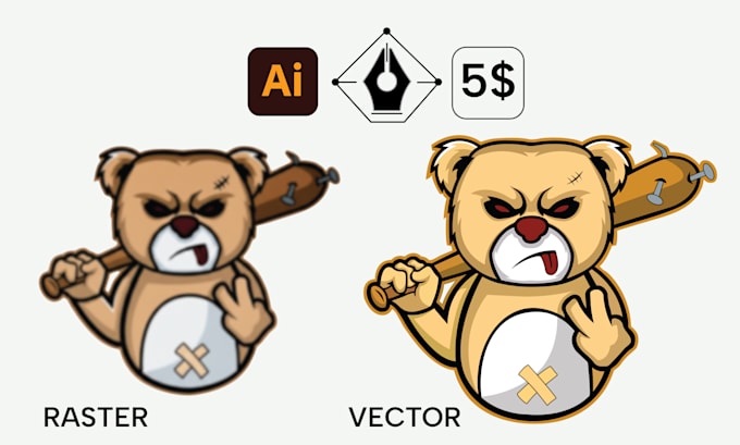 vectorize and redraw any image into a vector file