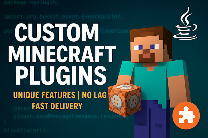 Develop custom plugins for your minecraft server by Isaac4n1 | Fiverr