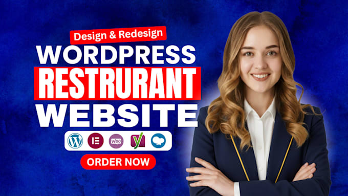 design wordpress restaurant website or food website with elementor
