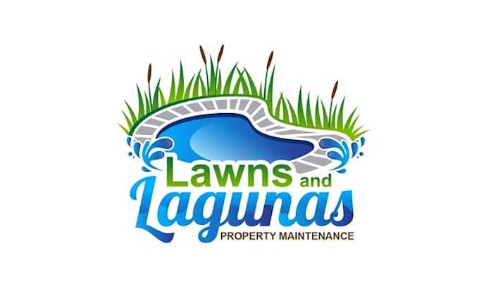 design lawn and pool maintenance business logo