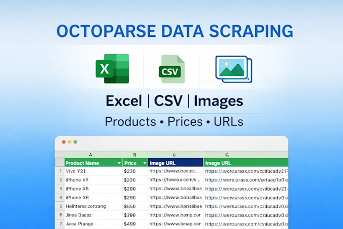 do web scraping with octoparse