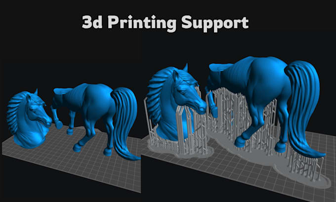 professionally support your 3d model for resin 3d printing