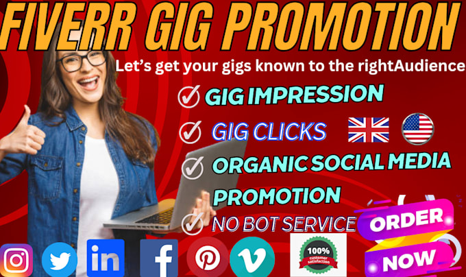 do viral fiverr gig promotion on top 5 social media platforms