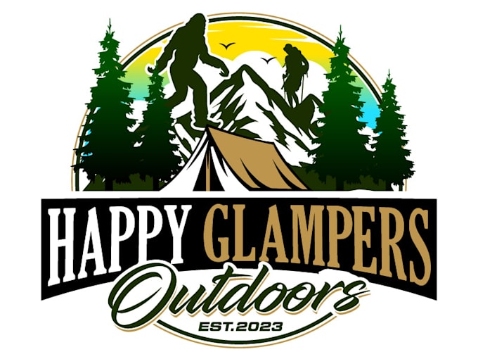 make a high quality outdoors logo for you with new concept