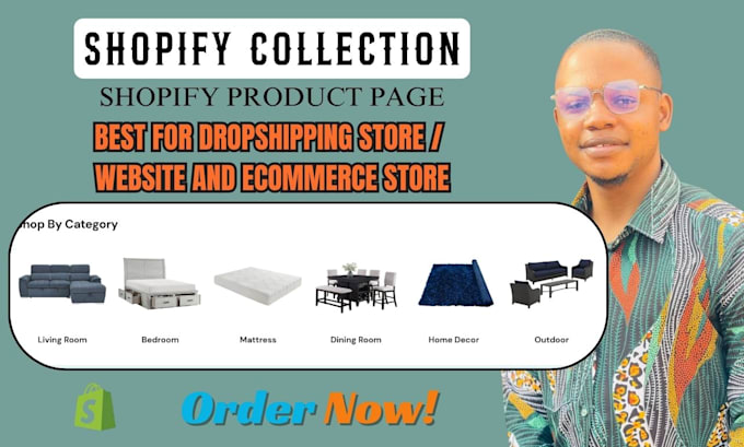 optimize shopify UX, collection, shopify product variants with color swatche