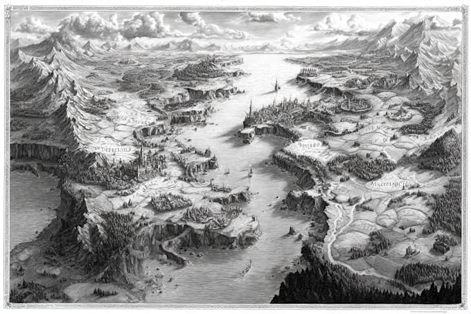 do map illustration map design fantasy map maker cartography