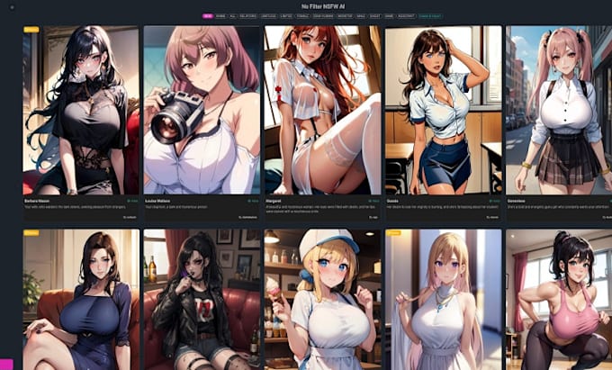 develop ai nsfw website, ai saas website, ai chatbot website with full feature