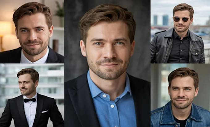 create professional ai headshot or realistic image for business websites