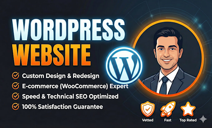 design, redesign and develop wordpress website as full stack developer
