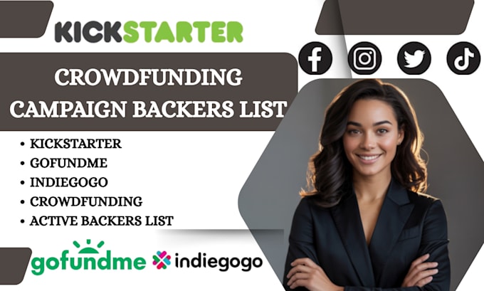 generate verified backers list for your kickstarter gofundme indiegogo campaign