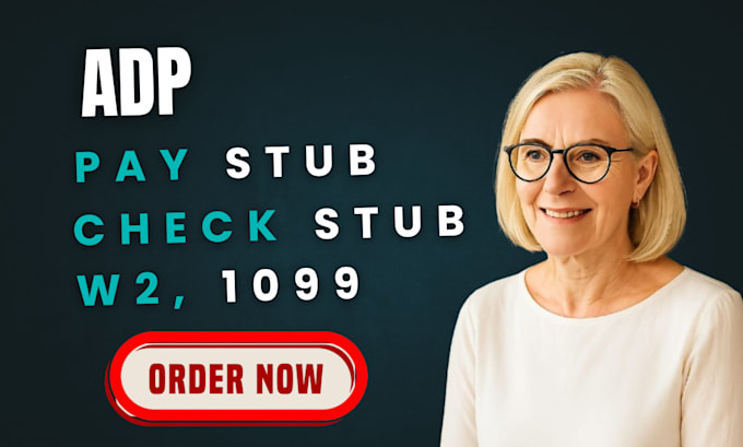 create adp paystub, check stubs, pay stubs, w2, 1099, 1040 and payroll report