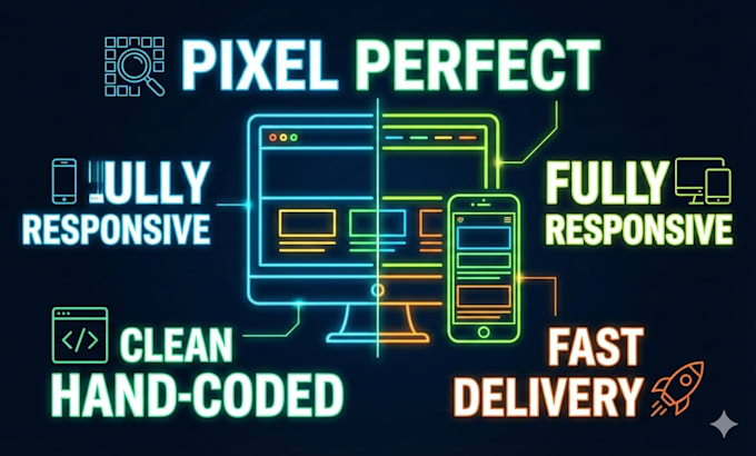 convert figma to html, sketch to html, xd to html,responsive