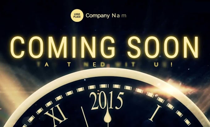 create custom countdown video animate starting soon screen
