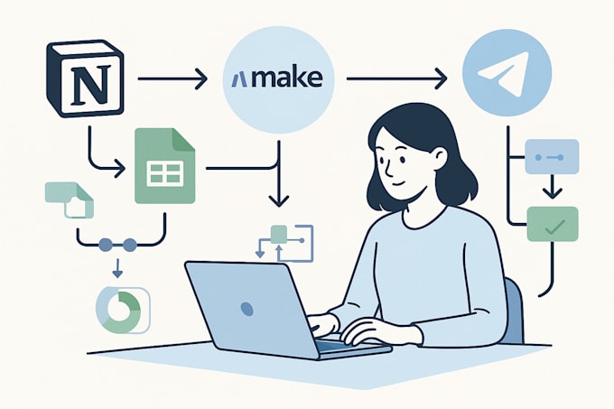 automate your workflows using make, integromat
