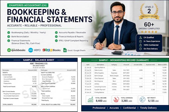 expert in accounting, bookkeeping, excel automation