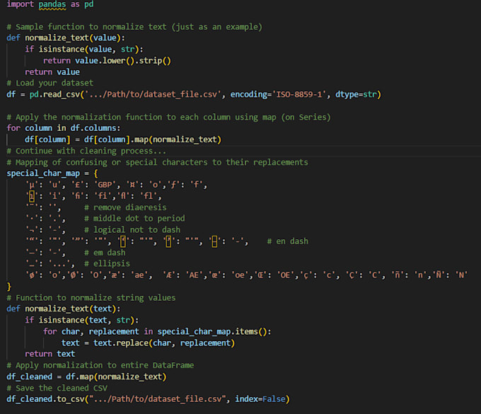 preprocess, and prepare your data for analysis in python