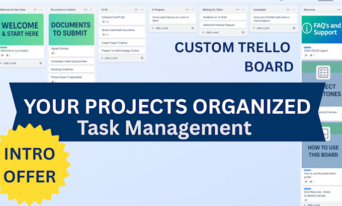 set up and organize your custom trello board