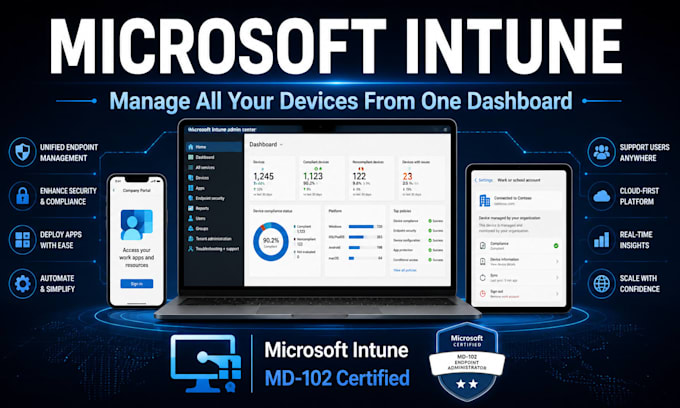 deploy microsoft intune for device management and endpoint security