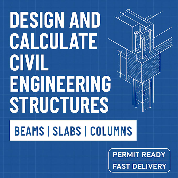 design and calculate civil engineering structures, beams, slabs, columns