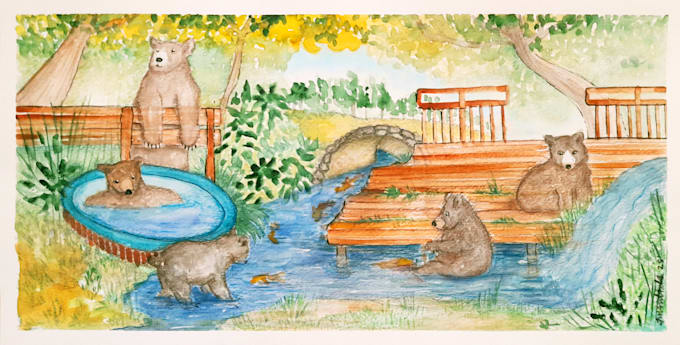 paint any illustration for you with watercolor, acrylic or pencil