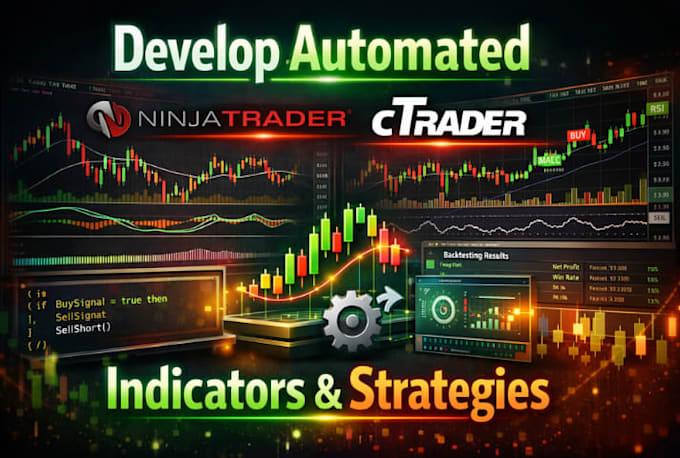 develop automated ninjatrader and ctrader indicators and strategies