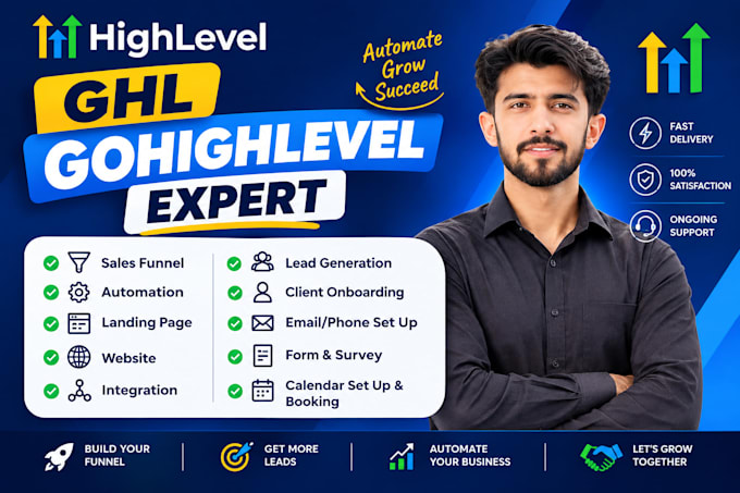 build gohighlevel funnel, landing page, and websites