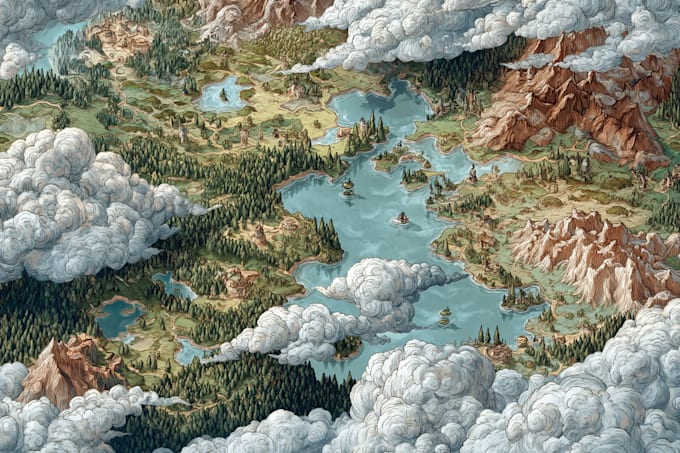 create event, tourist, and fantasy map