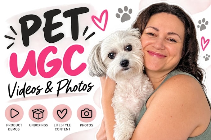 create authentic ugc videos featuring my dog for pet brands