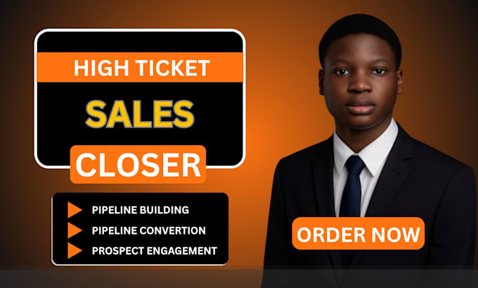 high ticket sales closer b2b leads sales representative IT saas online sales
