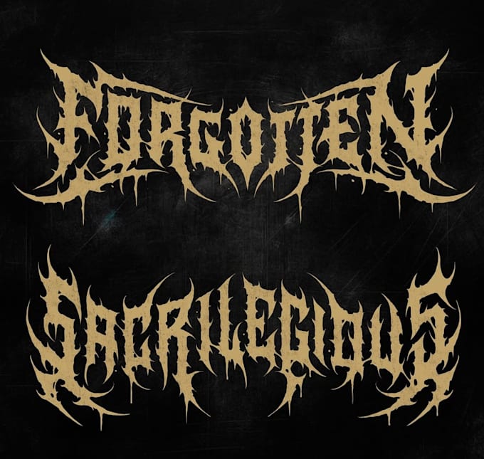 design black metal logo for your band