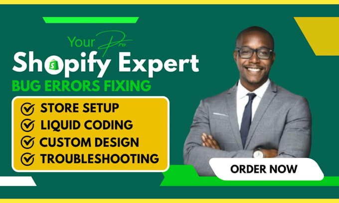 be your shopify troubleshooting developer, fix bugs, errors and shopify issues