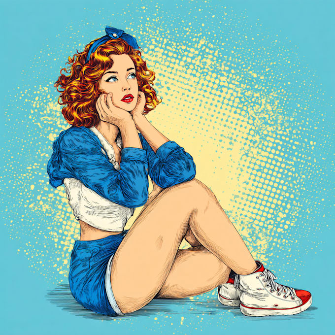 do retro vintage comic according to your requirement