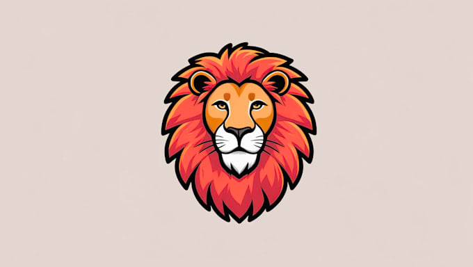 design a custom and fierce lion logo for your brand or team