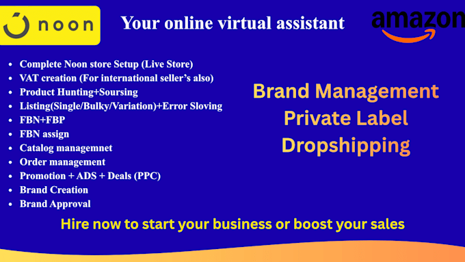 be your noon, amazon virtual assistant for product listing