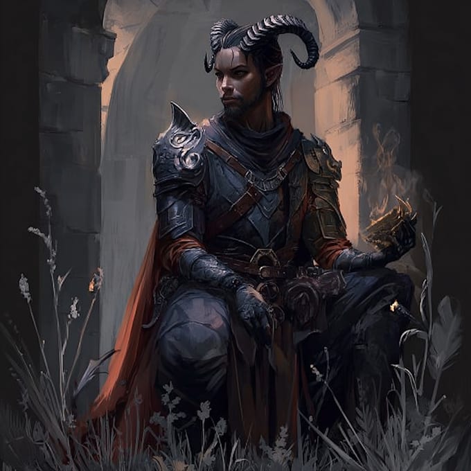 draw your dark fantasy dnd character illustration