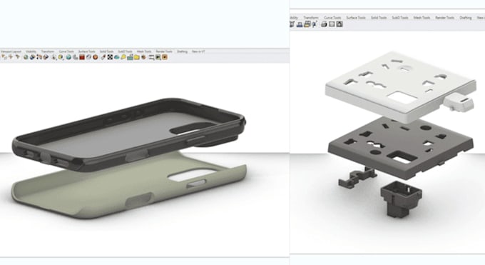 do reverse engineering, phone case, earbuds case model