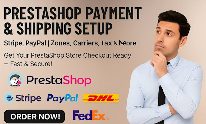 setup prestashop payment gateway and shipping configuration