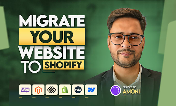 migrate your woocommerce, wix, webflow website to shopify