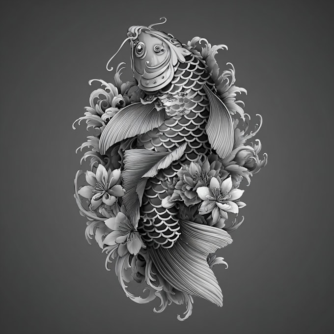 make a unique anime tattoo design for you