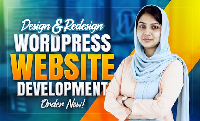 design or redesign wordpress website landing page ecommerce website development