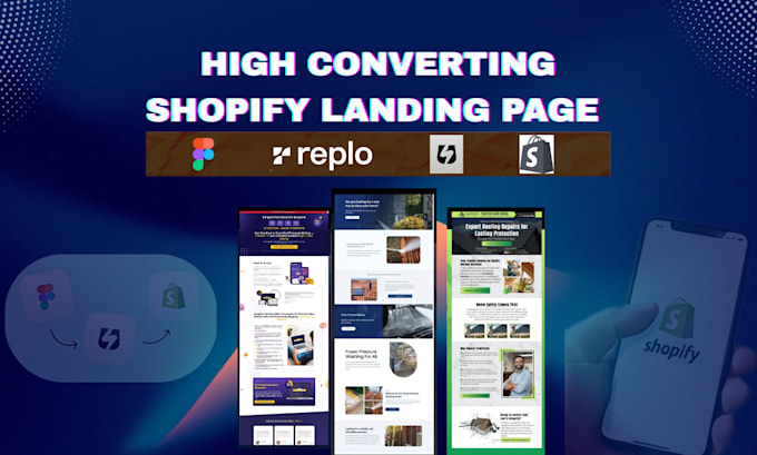 Create a stunning shopify landing page with figma, replo or instant by ...