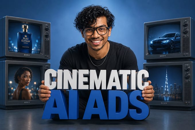 produce custom cinematic ai commercials and brand story