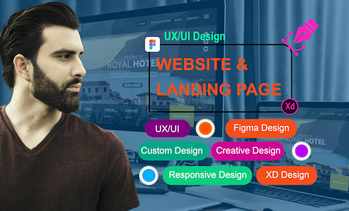 design clean, modern UX UI website design with great user experience