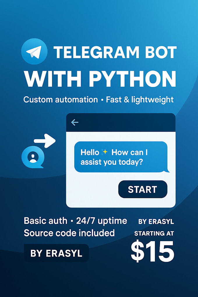 create a custom telegram bot using python