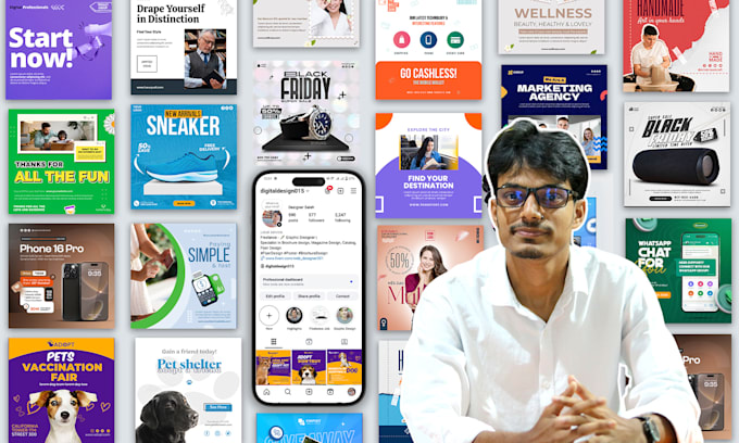 be your brand with stunning instagram content creator, social media manager