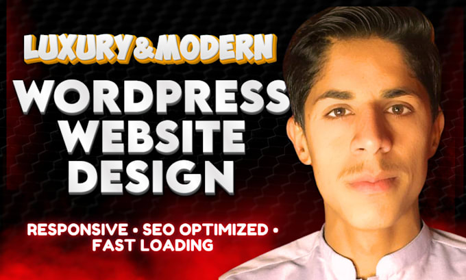 create a luxury, premium, and modern wordpress website