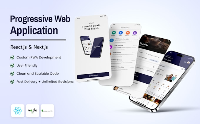develop pwa progressive web app with offline support and push notifications