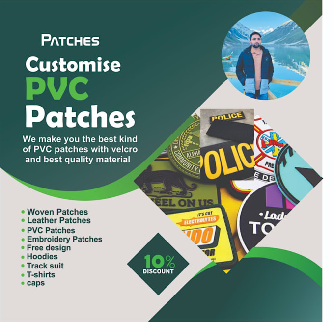 create customhoodies,pvc, patch,iron on,sew on,velcro